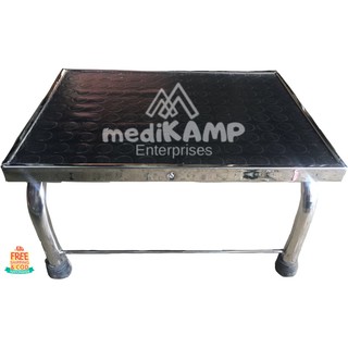 Single Step Foot Stool Stainless