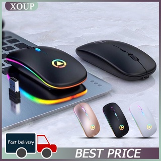 New 2.4G Ultra Silent Wireless Mouse 1600DPI LED Backlit Rechargeable Gaming Mouse