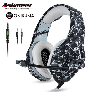 Onikuma K1B Stereo Headset Gaming Headphone Noise Cancelling Mobile Phone Earphone with Mic Microphone for PC/ PS4/Laptop/Computer