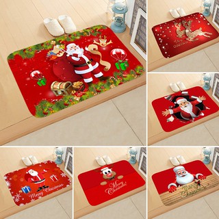 {gnew3} Christmas Mat Carpet Doormat Santa Christmas Decoration for Home Xmas Deco