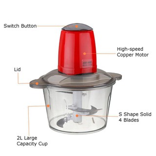 Fast delivery Electric Food Chopper Meat Grinder Household Kitchen Fast Processor MachineCOD qTgs