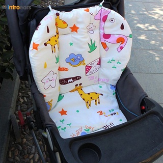 seat cover♘Baby dining chair cotton pad cotton baby stroller cotton pad cushion Universal Cartoon Fl