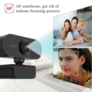 Computer Camera Webcam 1080P 2K WebCam Auto Focus HD Fill Light Web Cam With Microphone LED Light Camera For Youtube Live