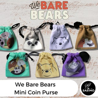We Bare Bears Themed Mini Coin Pouch | Grizzly Bear | Panda Bear | Ice Bear | WBB