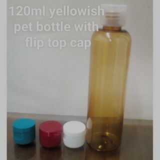120ml pet bottle with flip top cap