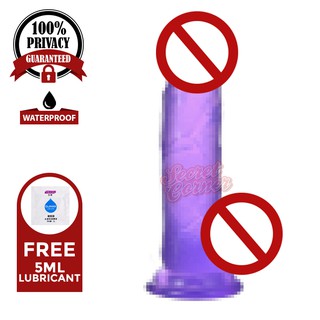Secret Corner Realistic Real Feel American Size Dildo Penis Sex Toy For Women - Violet