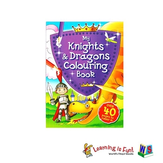 WS AWESOME COLORING - KNIGHTS & DRAGONS