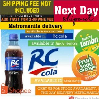 Rc cola pet bottle 12pcs delivering metromanila