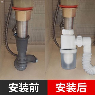 ❡Washbasin washbasin drain pipe deodorant wash basin washbasin telescopic drainage and sink hose bas