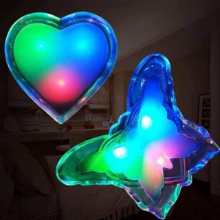 LED colorful night light butterfly love energy saving