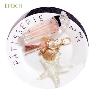 EPOCH Fashion Key Chain Women Bag Key Chains Key Ring Elegant Gifts Sea Shells Shape Alloy Key Holder