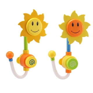 Baby Bath Sunflower Spray Manual Water Shower Tub Faucet Bathroom Toys (1)