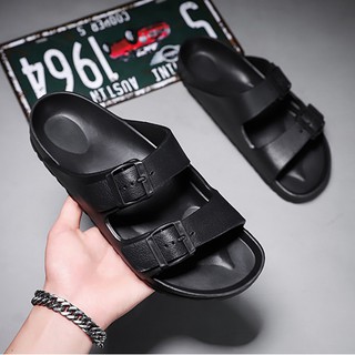 Hongfa slipper two strap slide couple sandals washable for women and men cod hf515