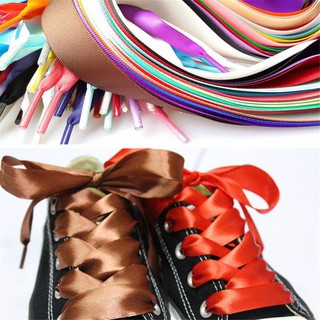 1PAIR Shoe Laces Silk Ribbon Shoelaces Strings for 80CM