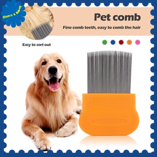 SuppliesPet Combs Dog Cat Comb Lice Flea Dirt Dust Remover Stainless Steel Fur Brush Clean Tool