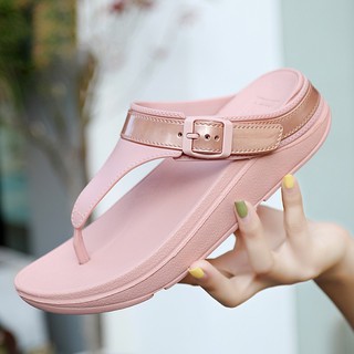 New Fashion Korean Flat Sandals Beach home out slippers Thick bottom sandasls