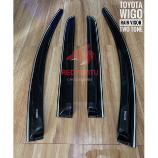 Toyota Wigo 2014 - 2021 - Rain Visor - Two Tone