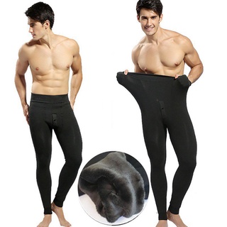 Mens Thermals Long Johns Fleece Lined Thick Leggings Warm Layer Winter Leggings