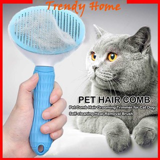 Dog Cat Hair Comb brush Pet Grooming Shedding comb Brush for Pet Self Cleaning Grooming Tool GCZK