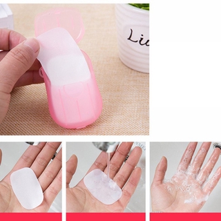 【Follow got discount】-MKF Portable Hand Wash Soap Flakes Supplies-Soap Paper Pack Home Travel Supplies Disposable portable hand soap tablets
