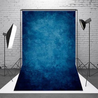 H.T.E 5ftx7ft Dark Blue Vinyl Wall Photography Backgrounds Backdrop Photo Studio Props