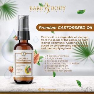 ♠☾❒Bare Body Premium Organic Castorseed Oil