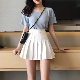 Sexy short skirt►☃□2021Korean version of high waist white short skirt fashionable sexy A-line skirt
