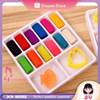 ☆JY☆12 color children clay set with mold handmade plasticine