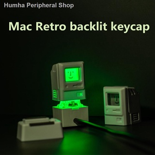 Mechanical keyboard 80s mac Macintosh shape retro personality translucent keycaps