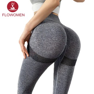 Flowomen Yoga Pants Sports Leggings for Women High Waist Seamless Sportswear Running Fitness Gym Biker Workout Pants (1)