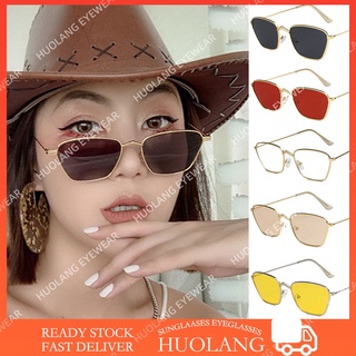 Korean Fashion Frameless Sunglasses cat eye Small Frame Sunglasses Women Retro (1)