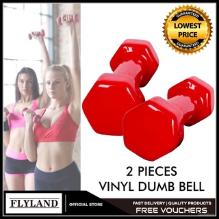 2x Piece Vinyl Dumbbell Weight Dumbbells Exercise Fitness Gym Equipment Weight Dumbbells Strength Tr