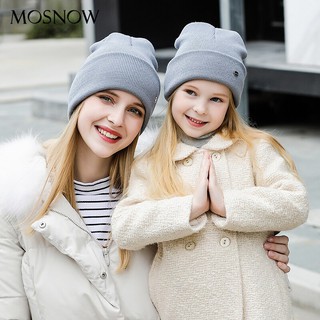 Parent child beanie bonnets in assorted colors men and women