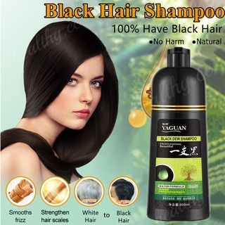 500ml Black Hair Shampoo Herbal Hair Dye shampoo White Hair Turns to Black Hair black hair Color