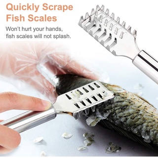 Home ware Stainless Steel Fish Scale Remover Cleaner Scraper Kitchen Handy Tool Peeler | Not Slicer