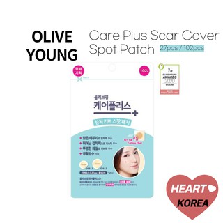 Olive Young Care plus Scar Cover Spot Patch/ Pimple Patch (27pc /102pcs) Acne Care Sticker