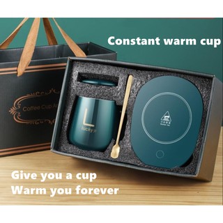 Warm cup thermostat cup hot milk heater heater milk cup warm coaster couple ceramic cup 220v