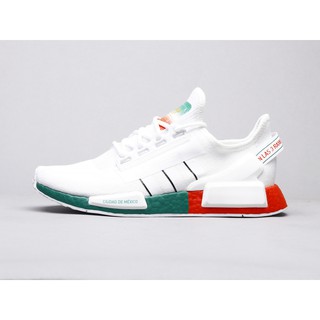 adidas NMD R1 V2 “Mexico City” White/Black-Bold Green Sport Running Shoes