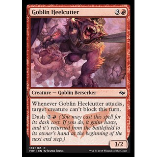 Magic the Gathering : Goblin Heelcutter - FRF Played - MTG Red Goblin Berserker