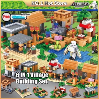 500+Pcs Minecraft /My World Village Children's Puzzle lego Building Block Model Toy Birthday Gifts