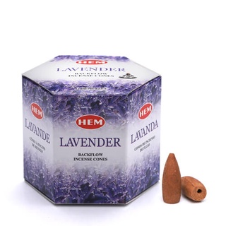 Hem Lavender Backflow Incense Cones From India (40pcs) With Free Instructions