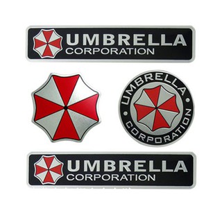 3 Style Metal 3D Resident evil Umbrella corporation car Badge Emblem Car sticker