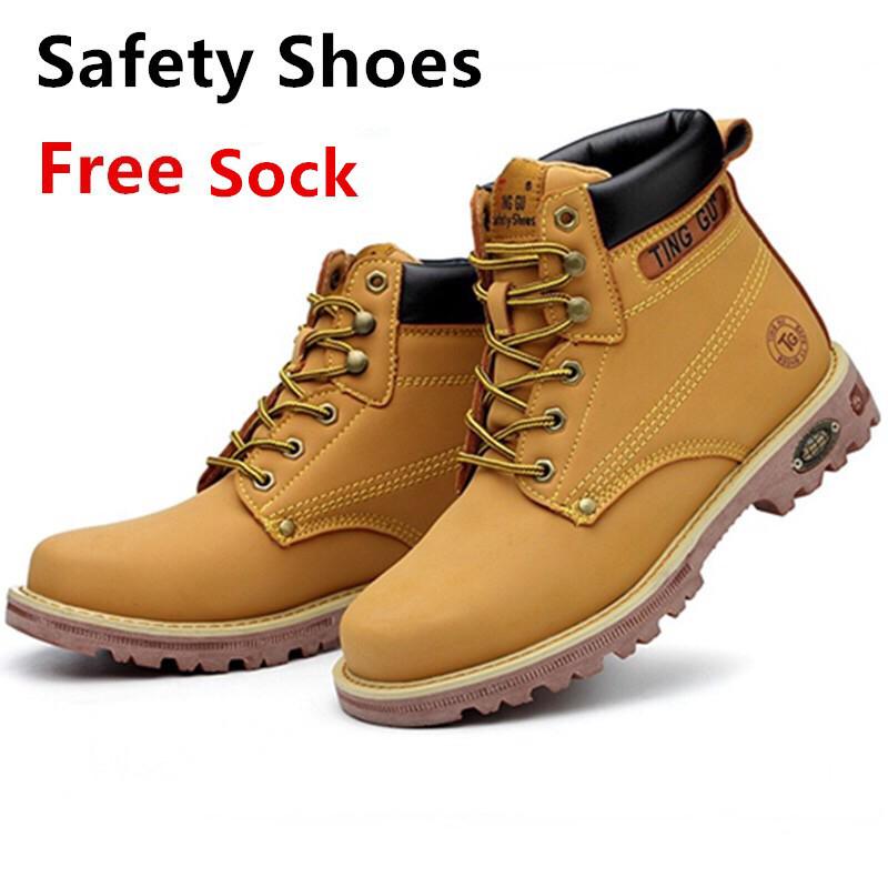 Safety Shoes Unisex Fashion Boots Anti-Puncture Heavy Duty