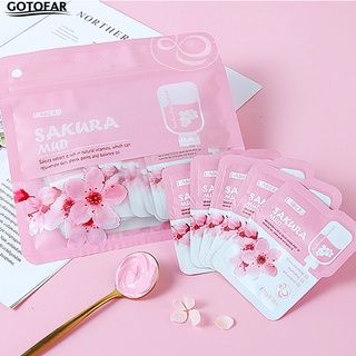 gotofar Lightweight Mud Masque Japan Sakura Mud Face Anti Wrinkle Packs Skin Whitening for Female