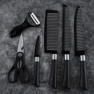 6pcs Kitchen Knife Zepter Non-Stick Coating Knife Set