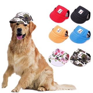 Dog Baseball Cap Outdoor Pet Sun Hat Summer Canvas Visor Puppy (1)