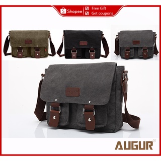 AUGER sling bag for men shoulder beltbag leather crossbody body 2101# (1)