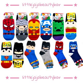 Korean Ankle / Long Socks Justice League Spiderman Thor Iron Man Captain America Wonderwoman Batman