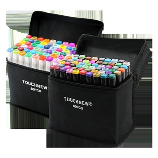 Touchcool 24/60/80 Colors Graphic Twin Tip Art Markers Pen Set Colored Pens for Art Drawing Pens