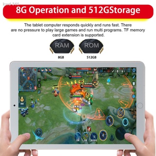 ◘►▫【Hot】 2021New 12inch Tablet PC 12G+512G Android WiFi Dual SIM WPS+GPS Big Sale Student Games